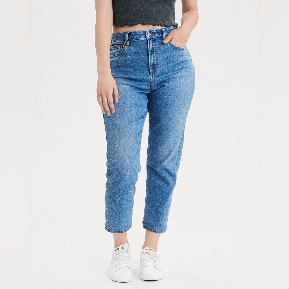 American Eagle Outfitters Blue Mom Ankle Jeans